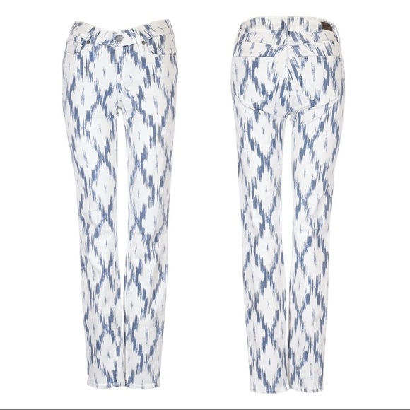 Paige Verdugo Alexandria Ikat Boho Print Ultra Skinny Jeans Size 25 - Picture 1 of 12